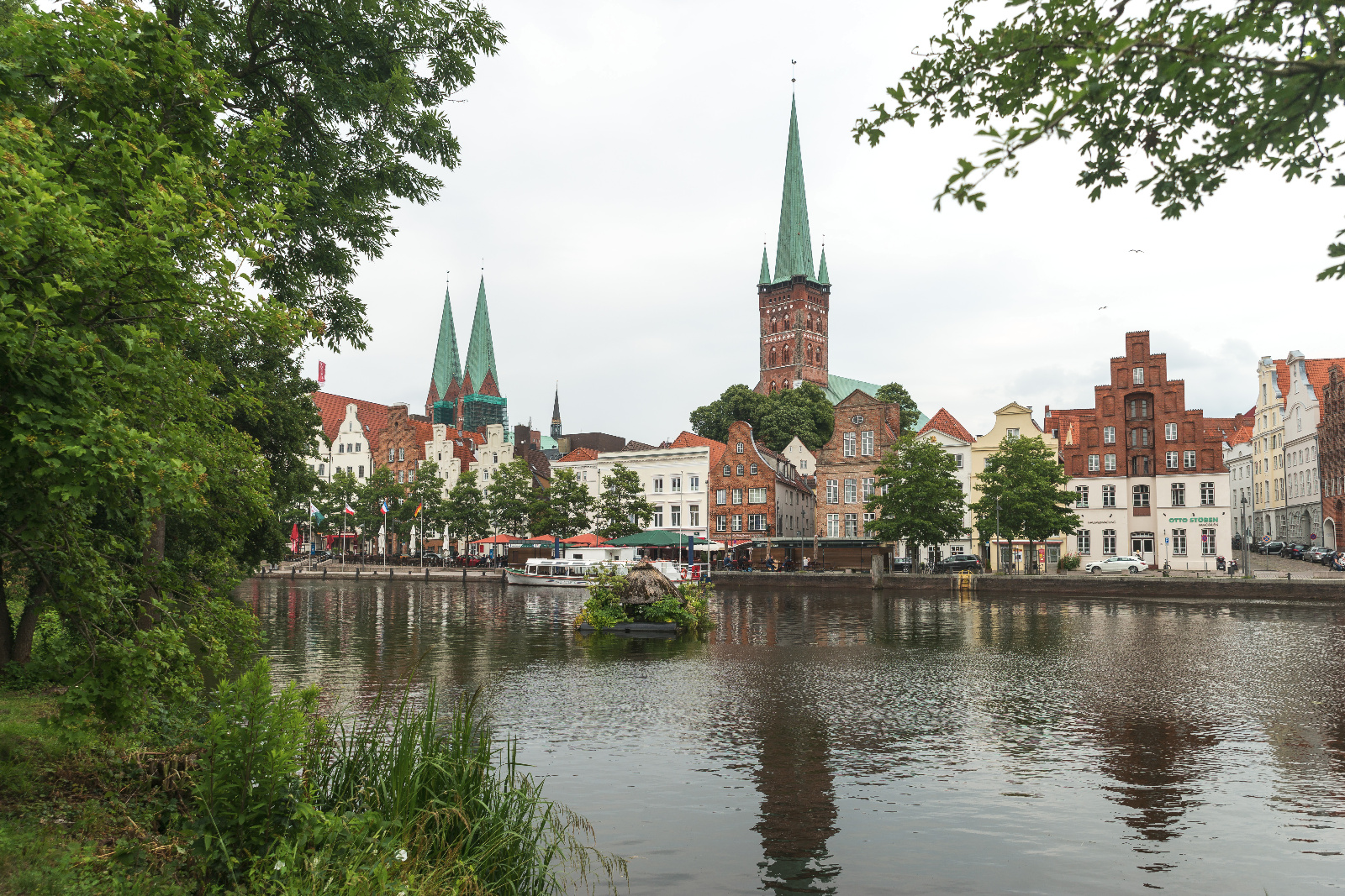 Blick auf die Altstadt von Lübeck